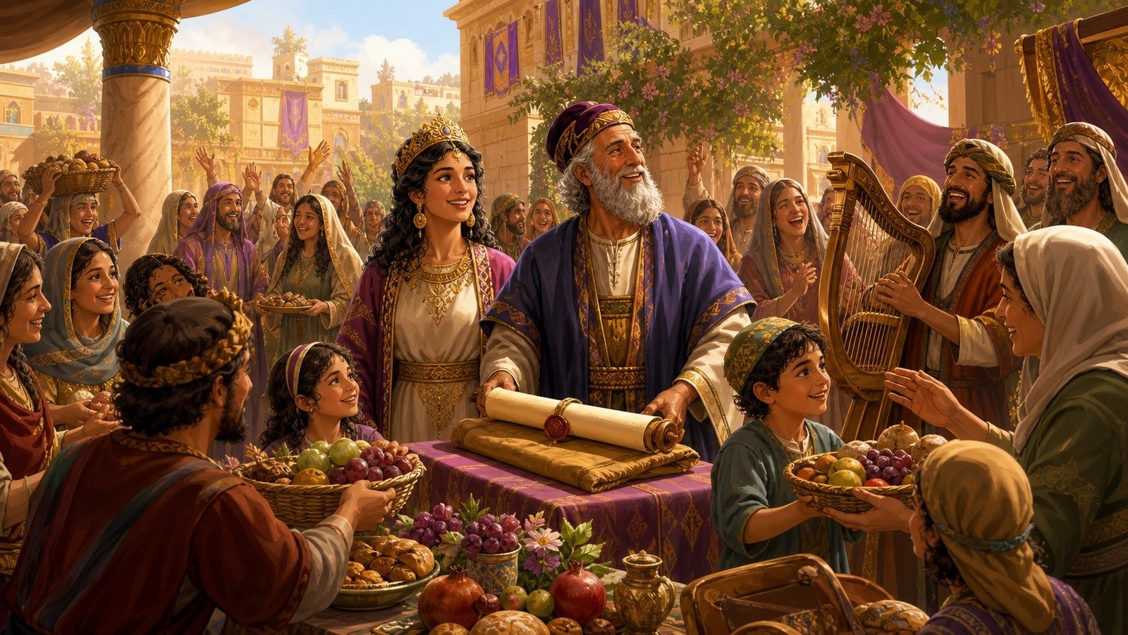 Illustration: Purim instituted