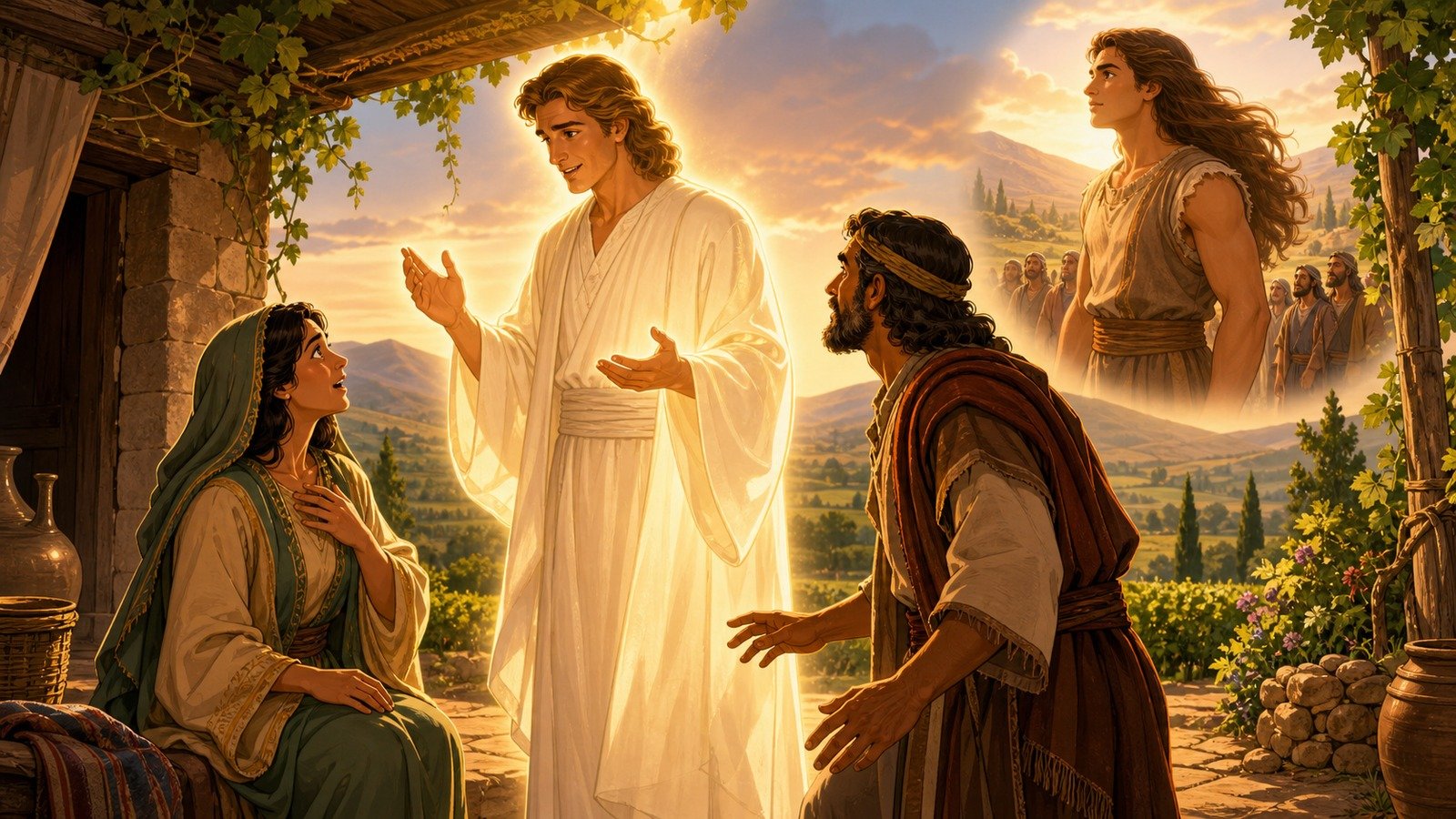Illustration: Samson's birth and Nazirite calling