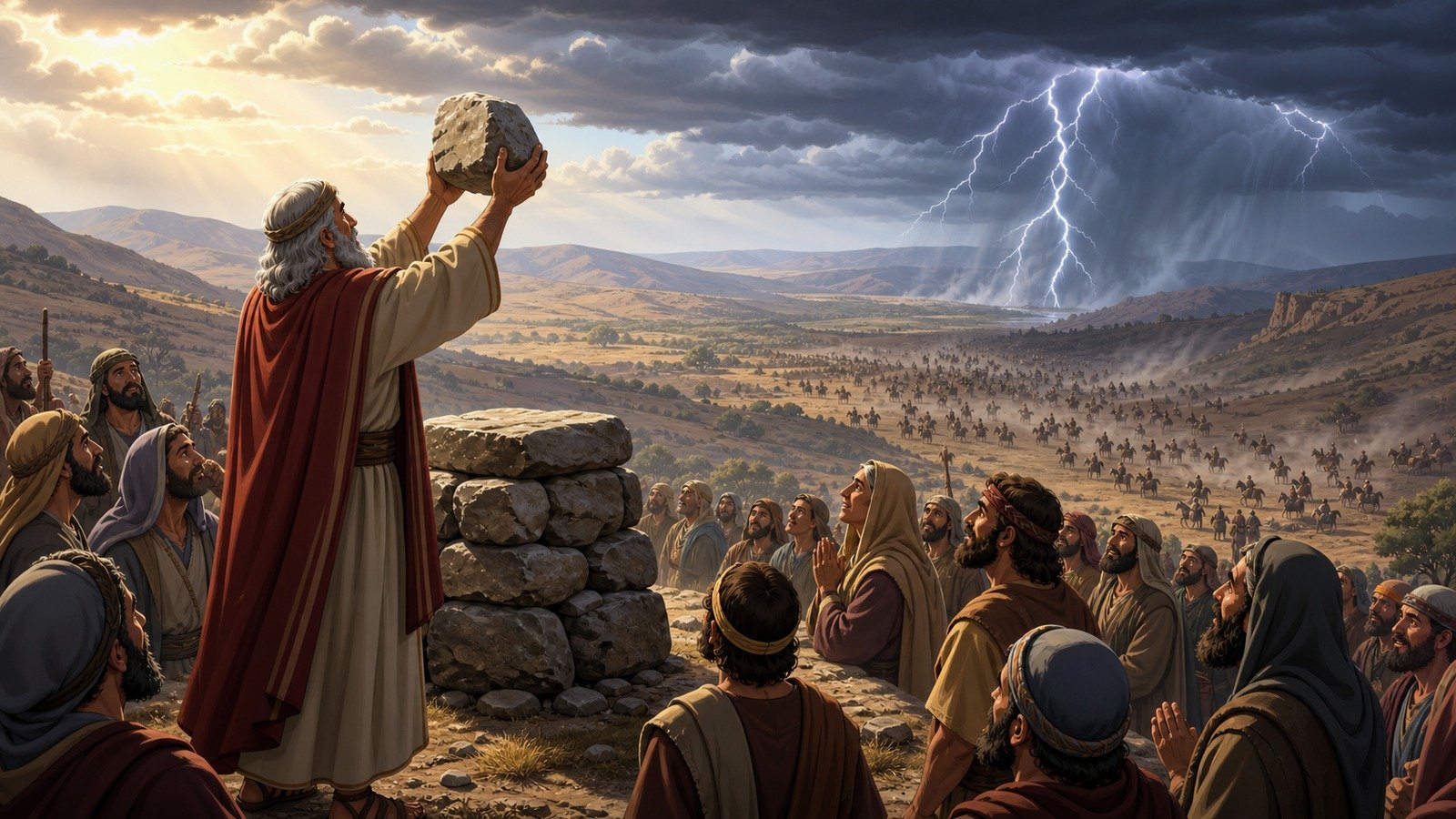 Illustration: Samuel's leadership; victory at Ebenezer