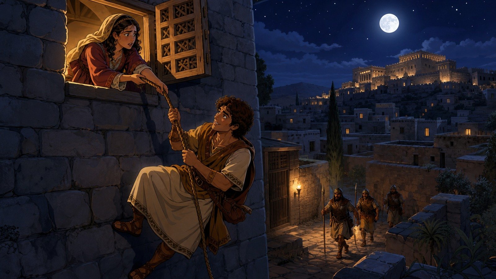 Illustration: Saul attempts to kill David