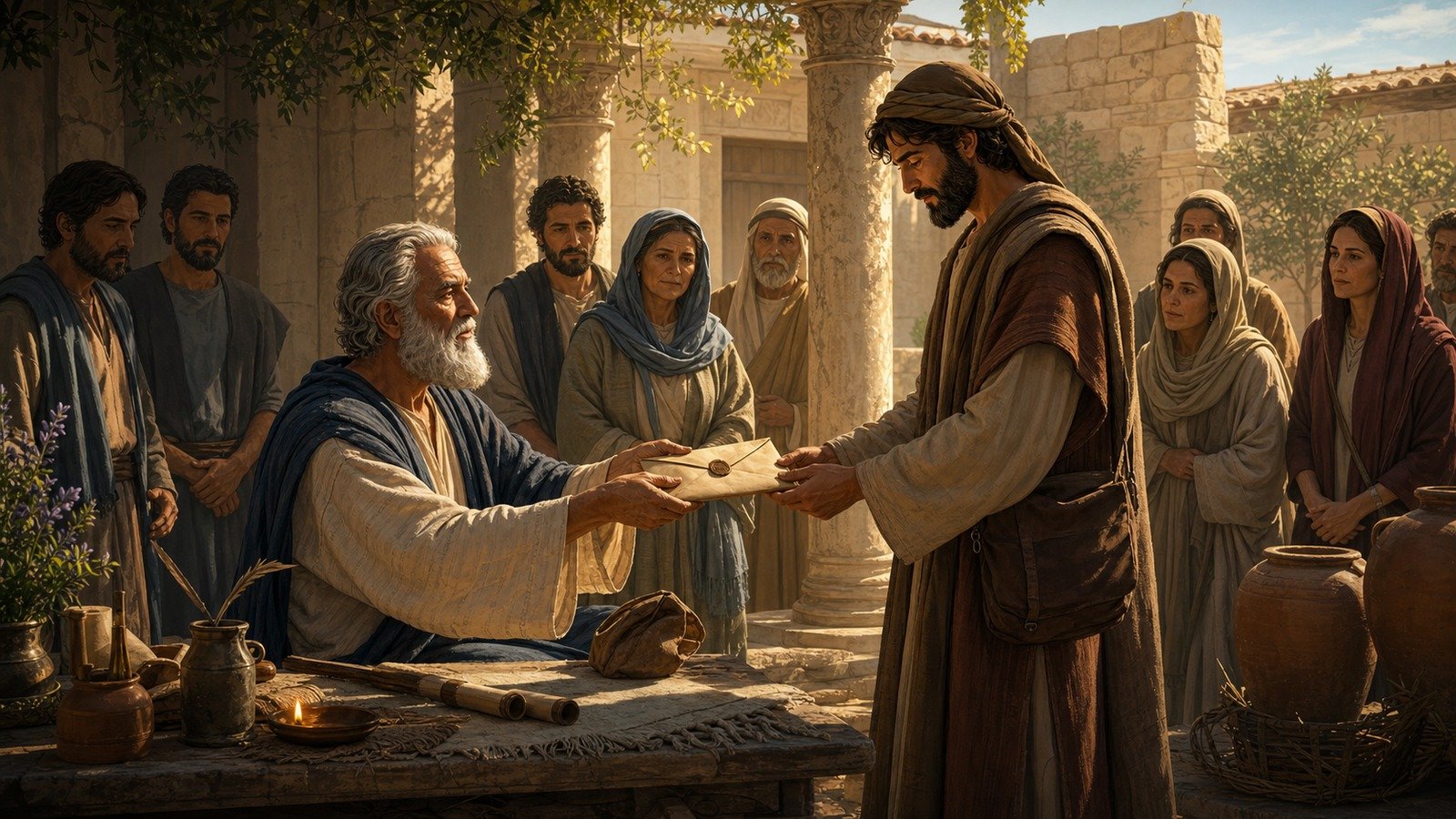 Illustration: Second Letter of John written