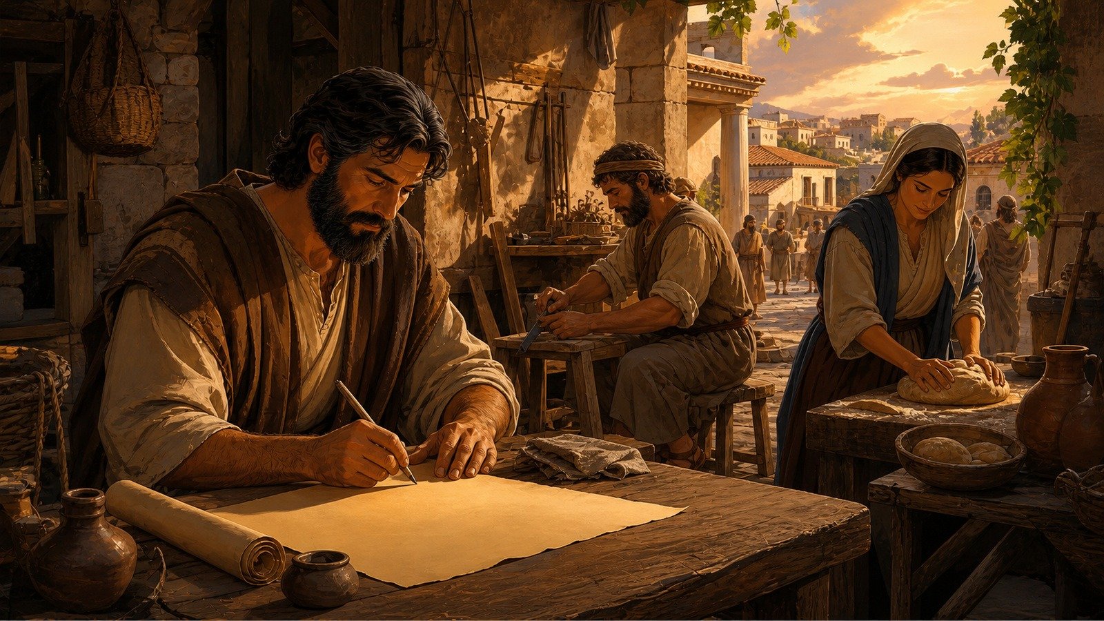 Illustration: Second Letter to the Thessalonians written