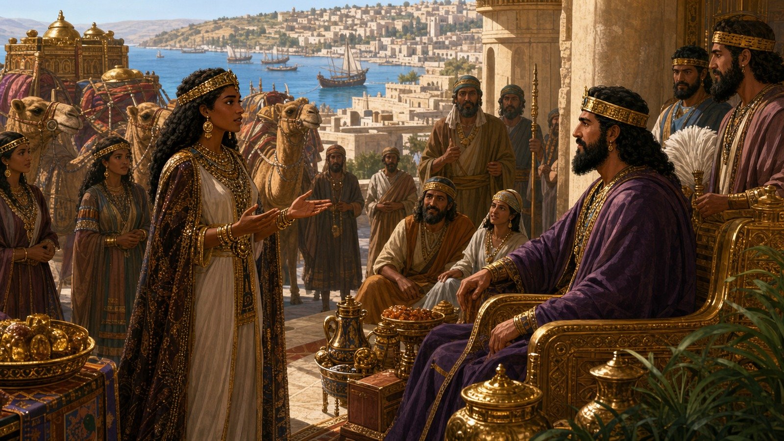 Illustration: Solomon's wealth and the Queen of Sheba