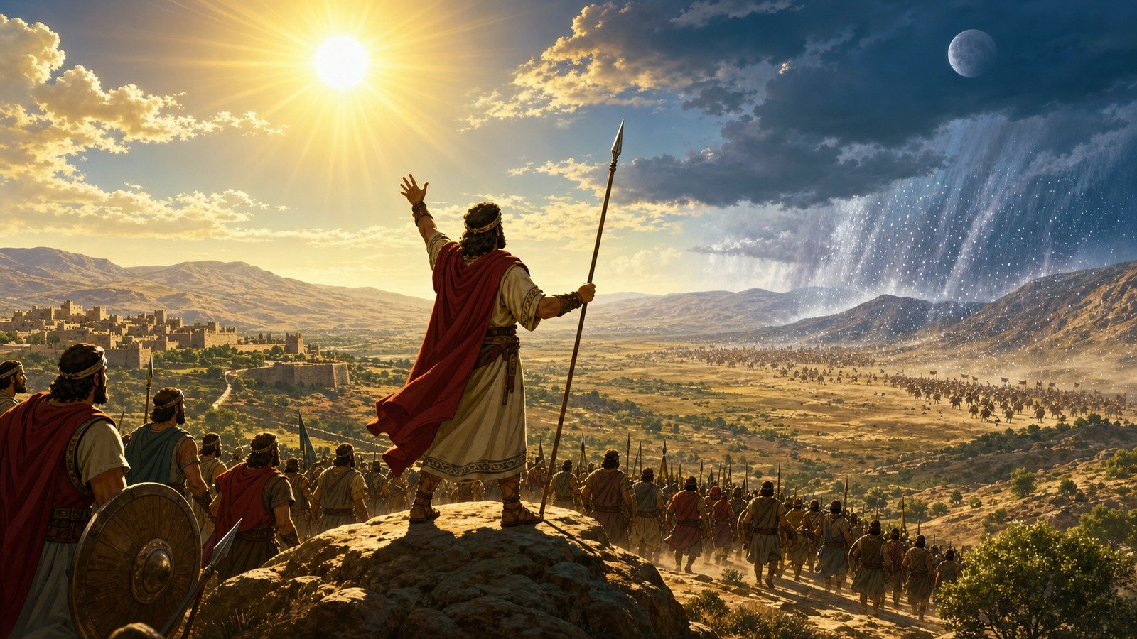 Illustration: Southern campaign; the sun stands still