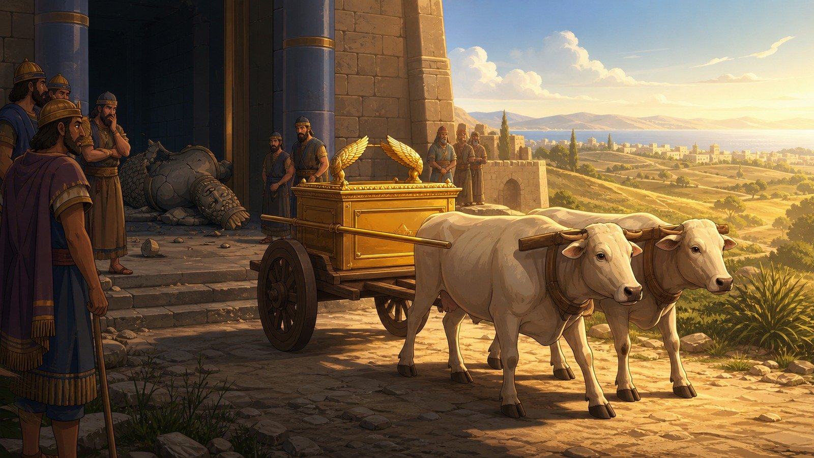 Illustration: The ark among the Philistines and its return