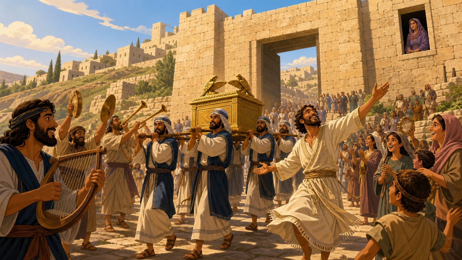 Illustration: The ark brought to Jerusalem