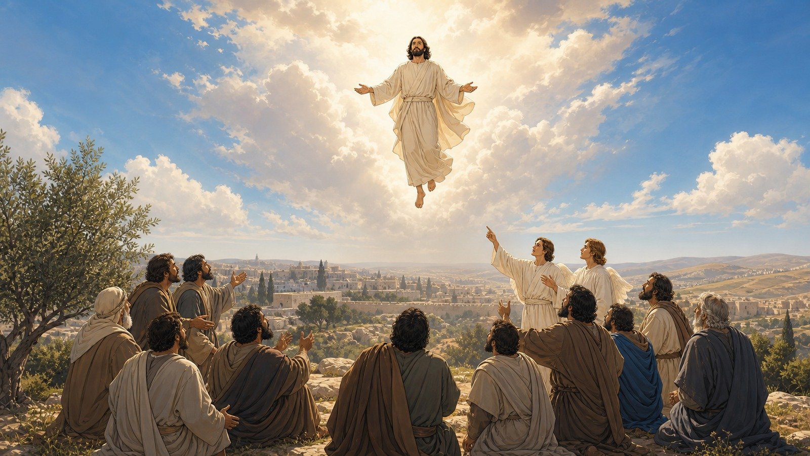 Illustration: The ascension of Jesus