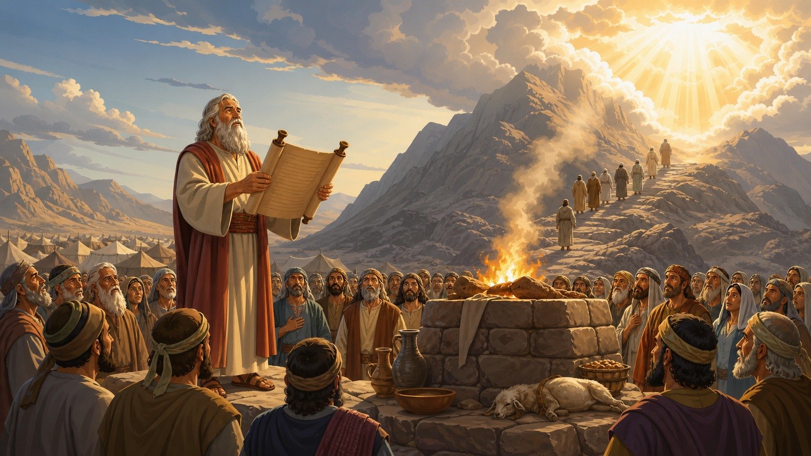 Illustration: The Book of the Covenant ratified