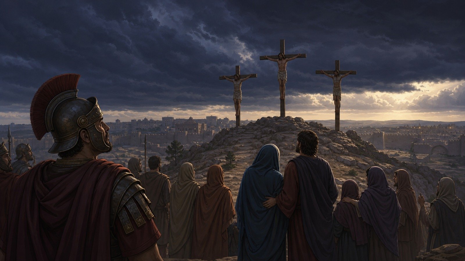 Illustration: The crucifixion of Jesus