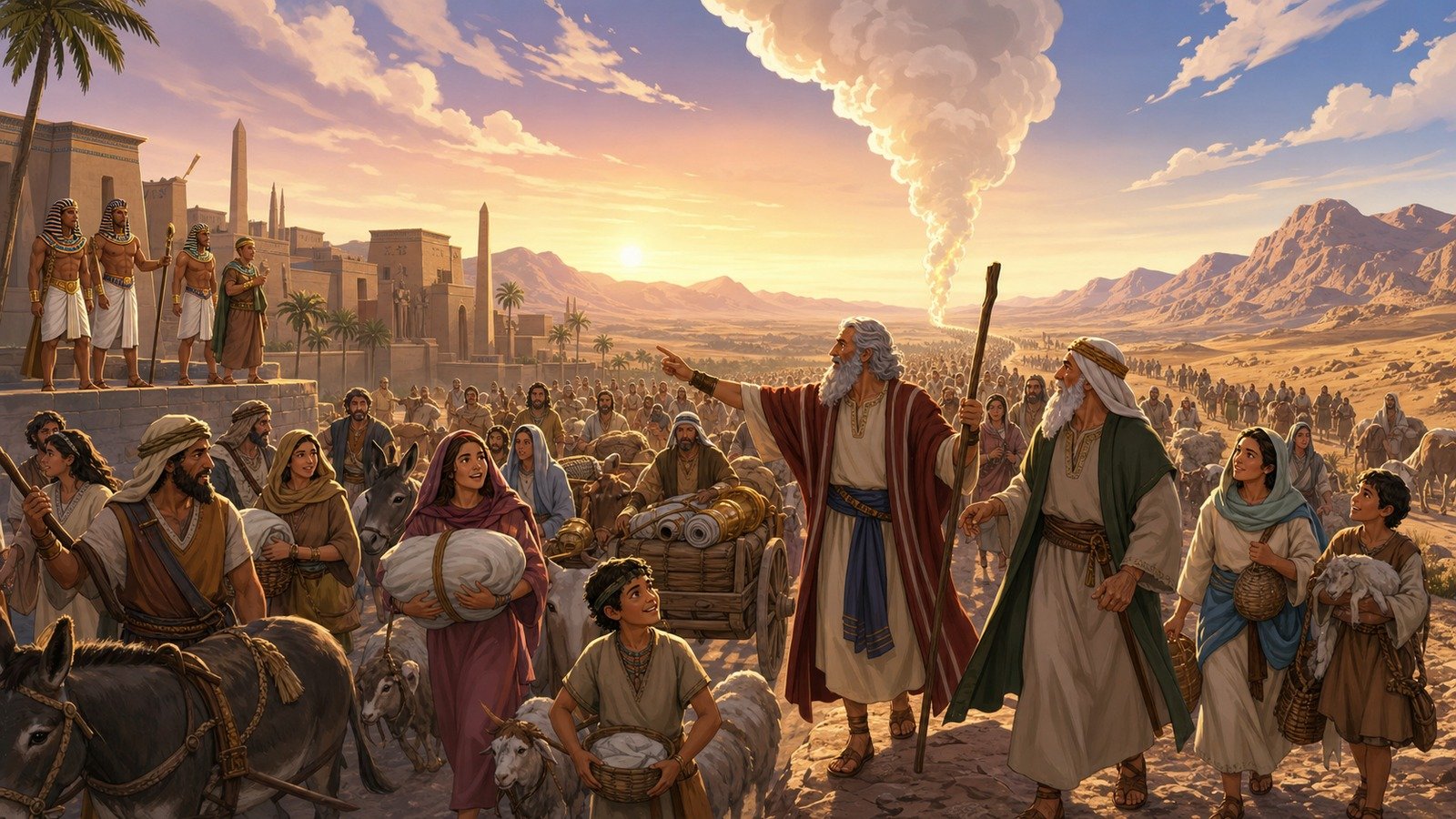 Illustration: The Exodus from Egypt