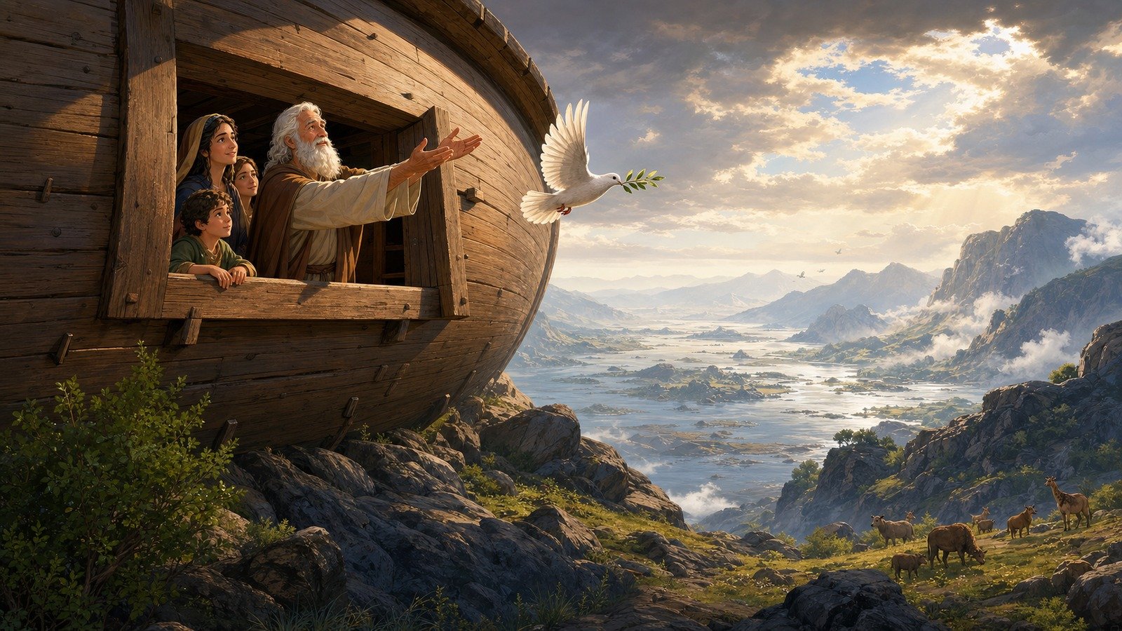 Illustration: The Flood subsides