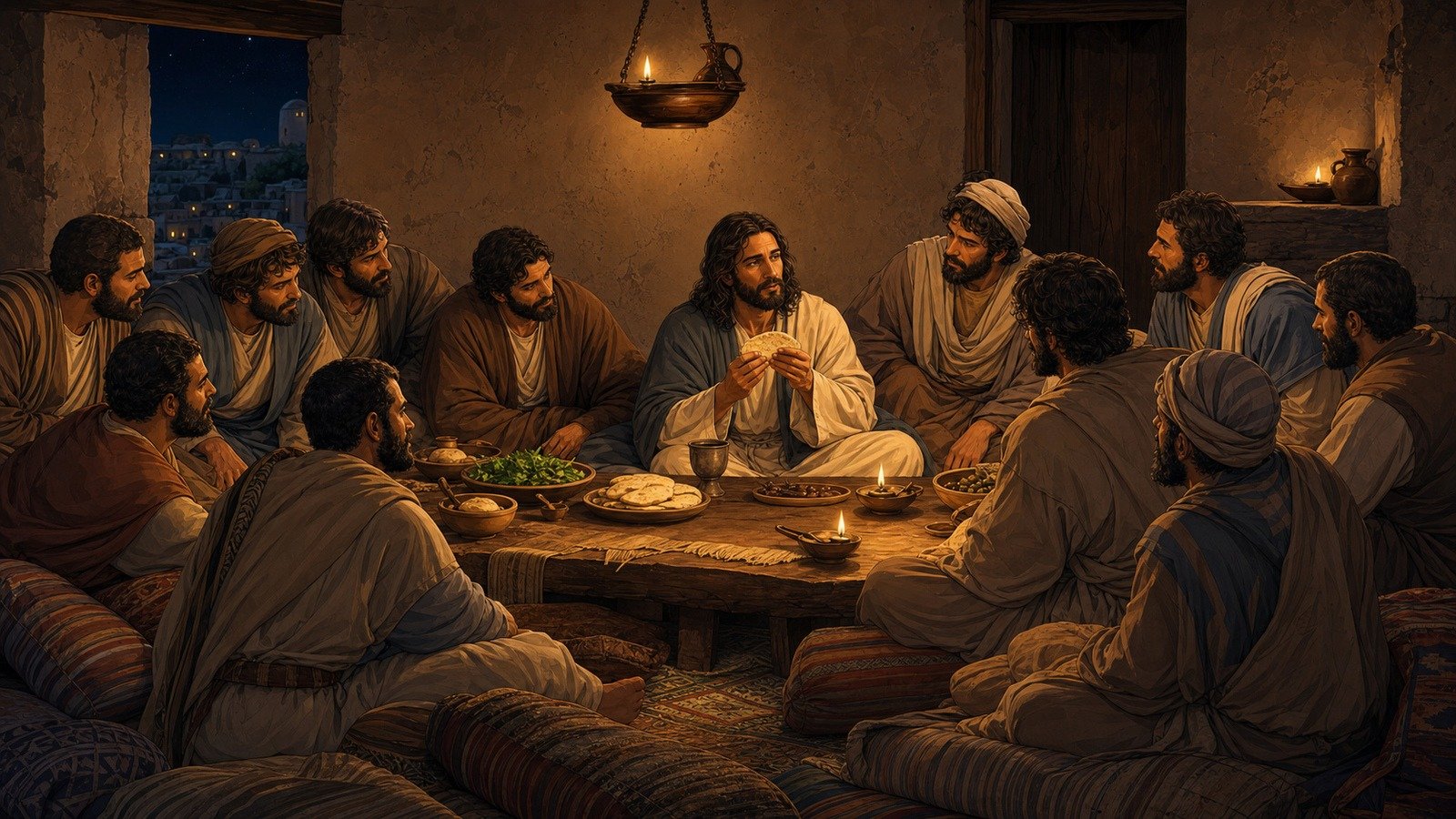 Illustration: The Last Supper; institution of communion