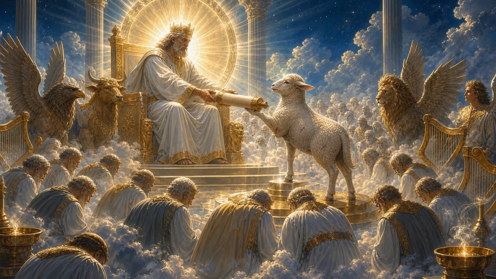 Illustration: The scroll and the Lamb