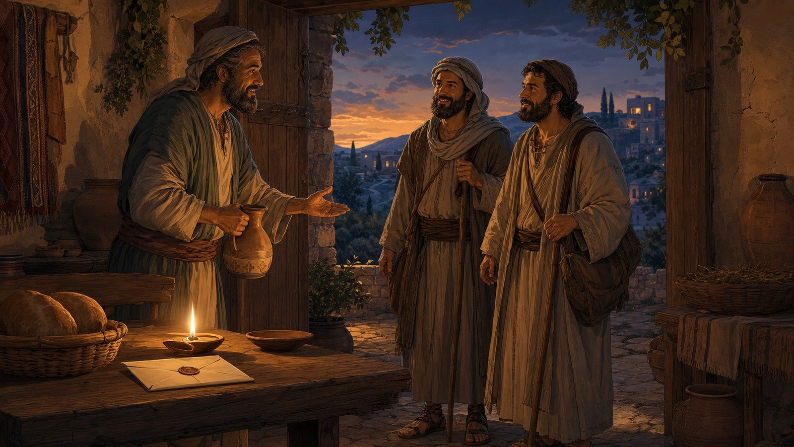 Illustration: Third Letter of John written