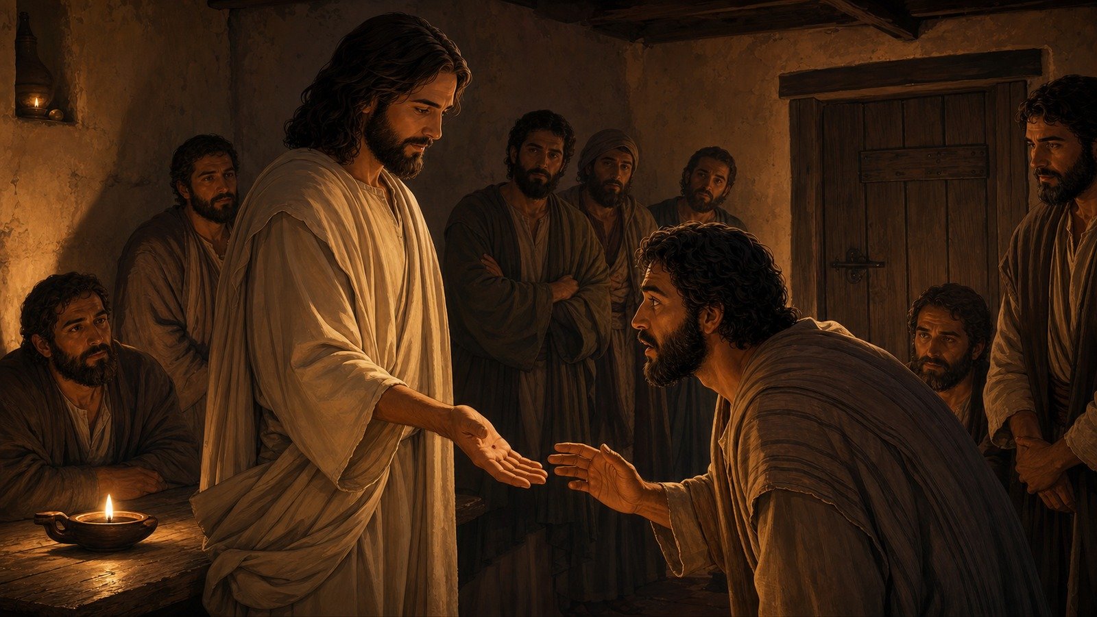 Illustration: Thomas' doubt and confession