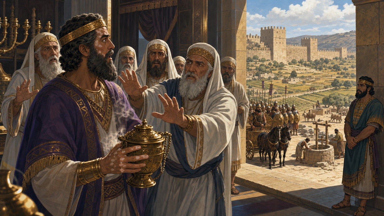 Illustration: Uzziah's reign; military success and the leprosy judgement